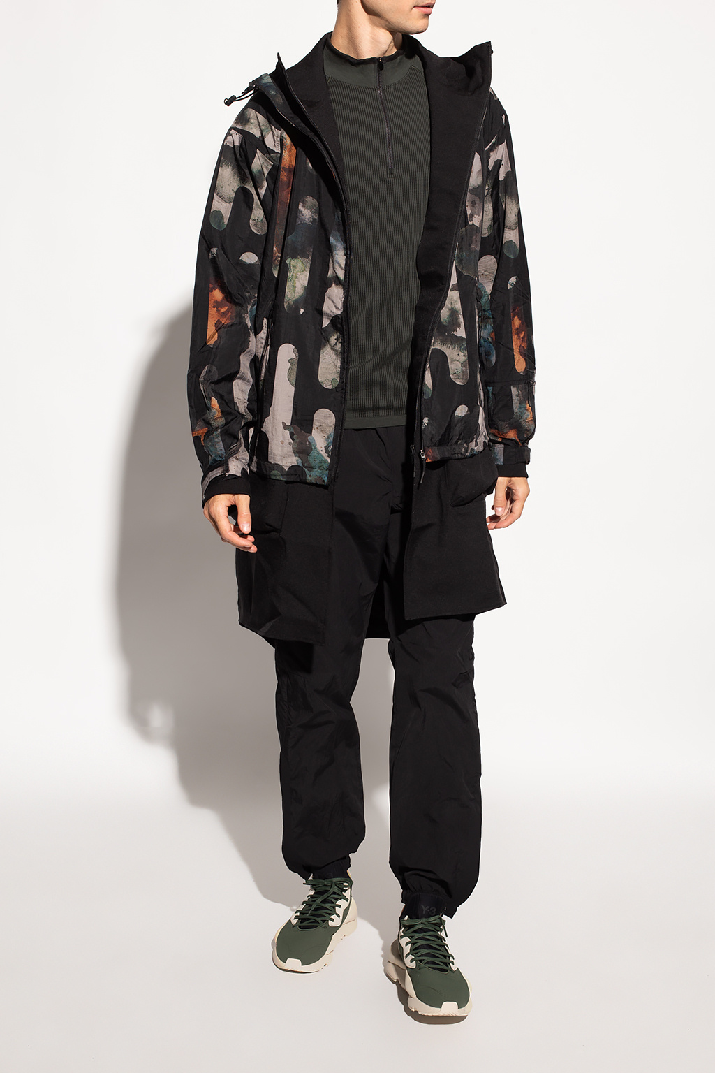 Double - layered coat Y - 3 Yohji Yamamoto - Nike Print